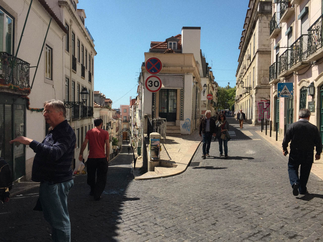Street in Lisbon, Portugal.